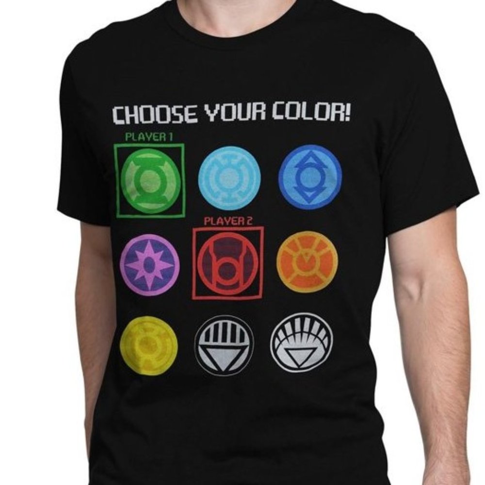 DC Comics Green Lantern T-Shirt – Black Crew Neck, Size M, NWT